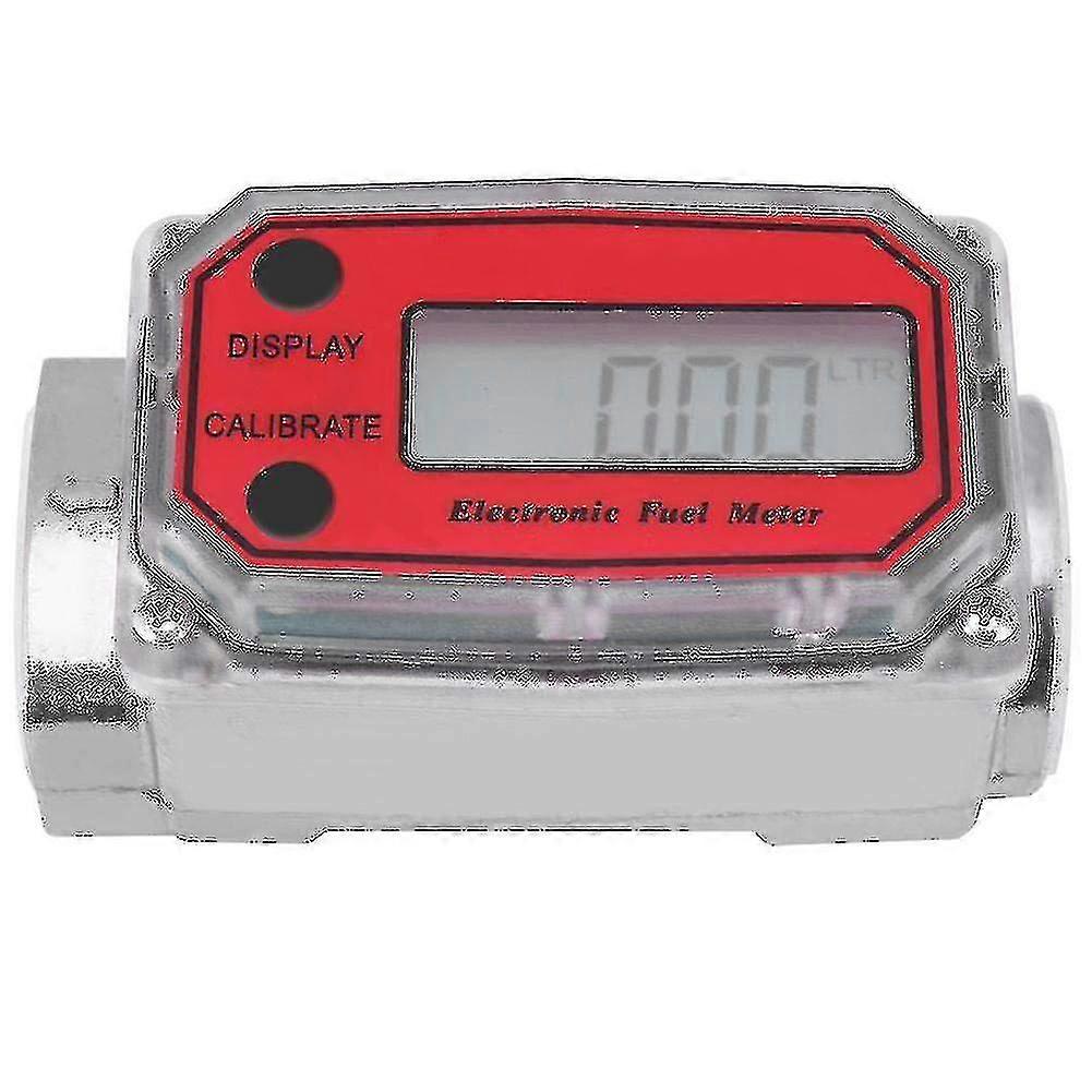 Digital LCD Display Electronic Turbine Fuel Flow Meter for Diesel Kerosene (InletOutlet)