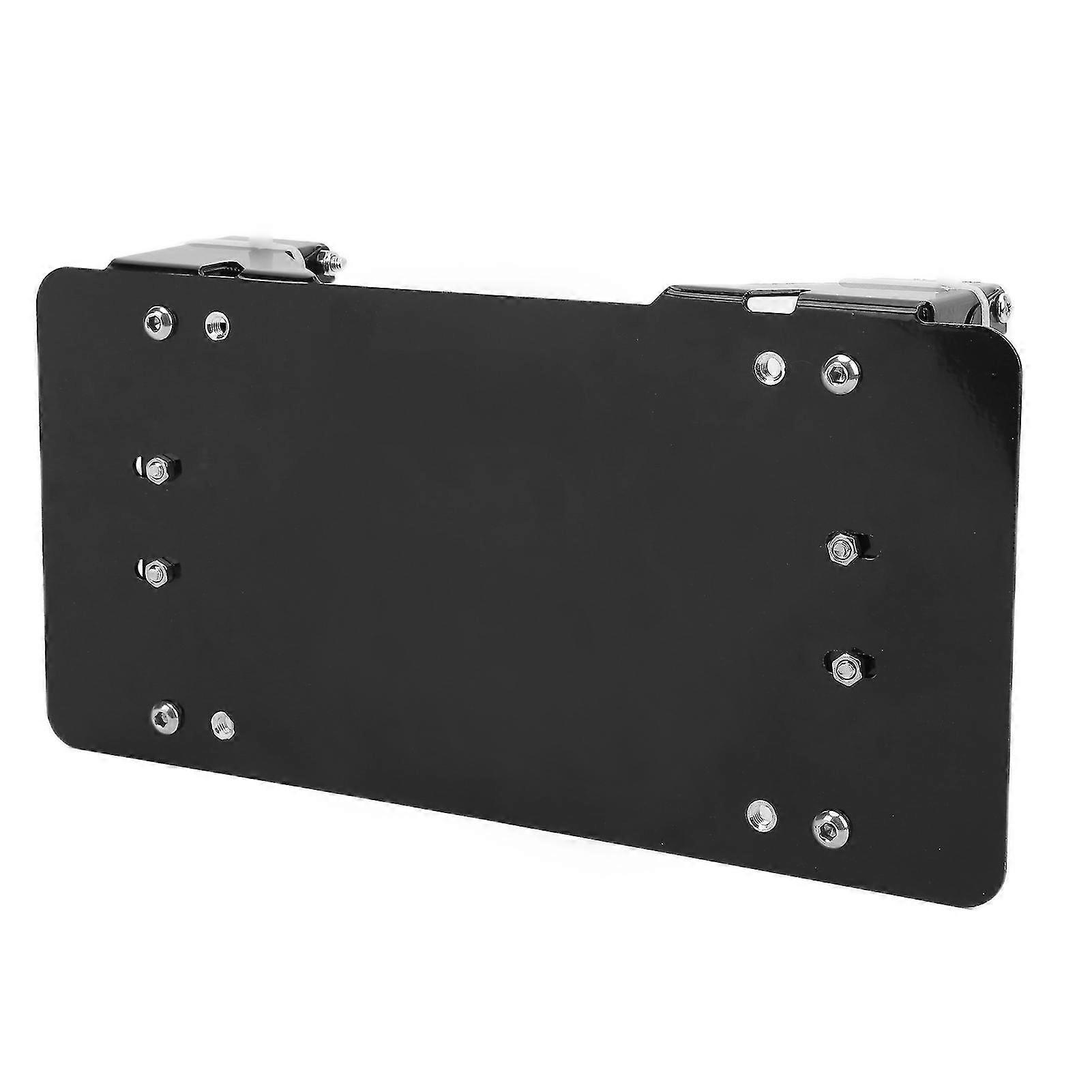 Stainless Steel License Plate Bracket for Cars, Trucks, and Motorcycles - Black