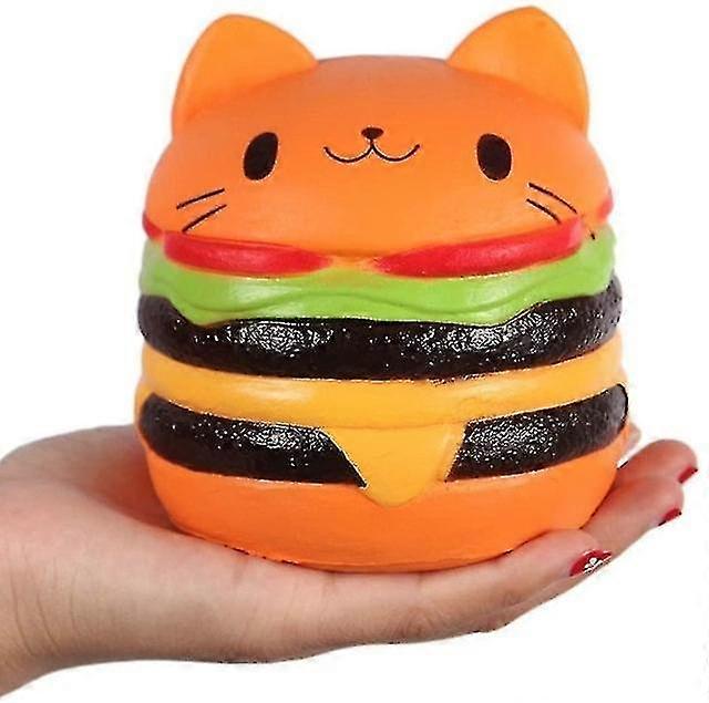 Cat Hamburger Slow Rising Squeeze Soft Relieves Stress Toy