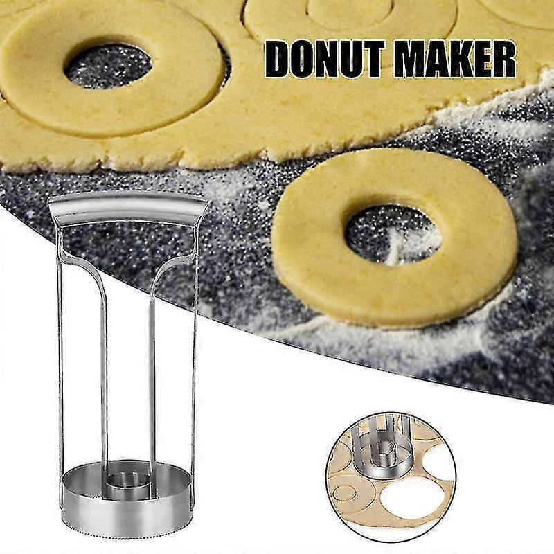 Stainless Steel Diy Doughnut Maker Multipurpose Dough Biscuit Making Template Practical Kitchen Baking Gadget New