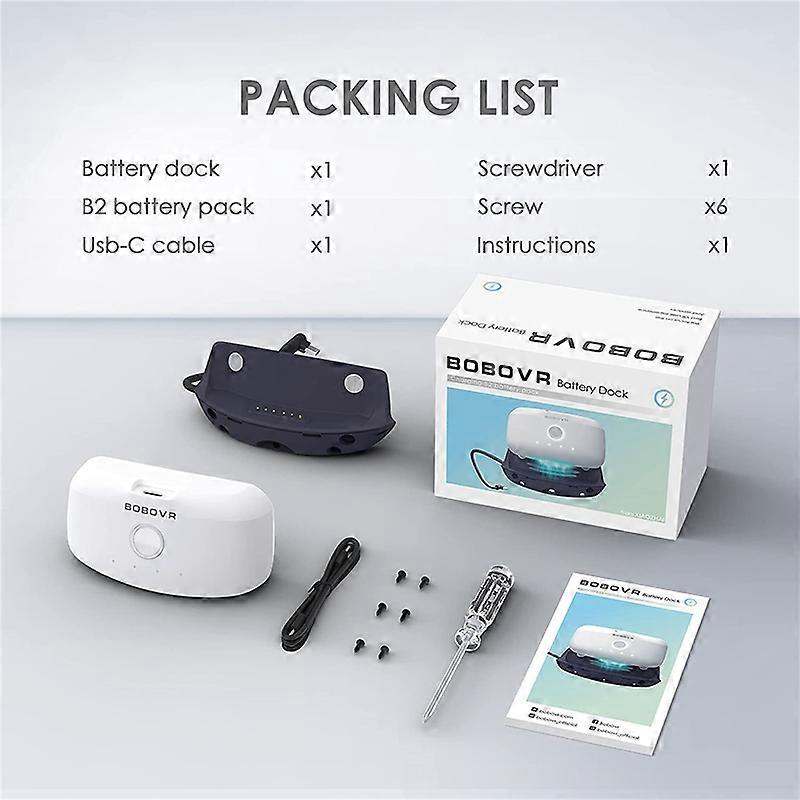 5200mah Battery Dock Upgrade Kit pro převod M1 / M2 Plus Strap Regular na Battery Version Přidejte 3 hodiny přehrávání