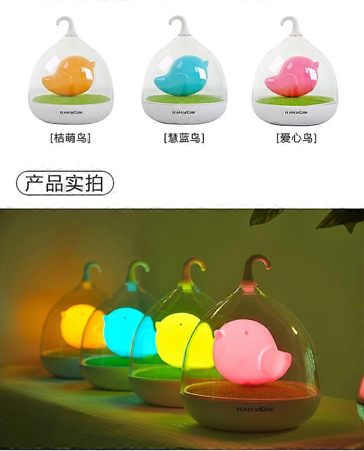 Bird Cage Lamp Touch Lamp Small Night lamp Bird Lantern Cage Lamp Led Light