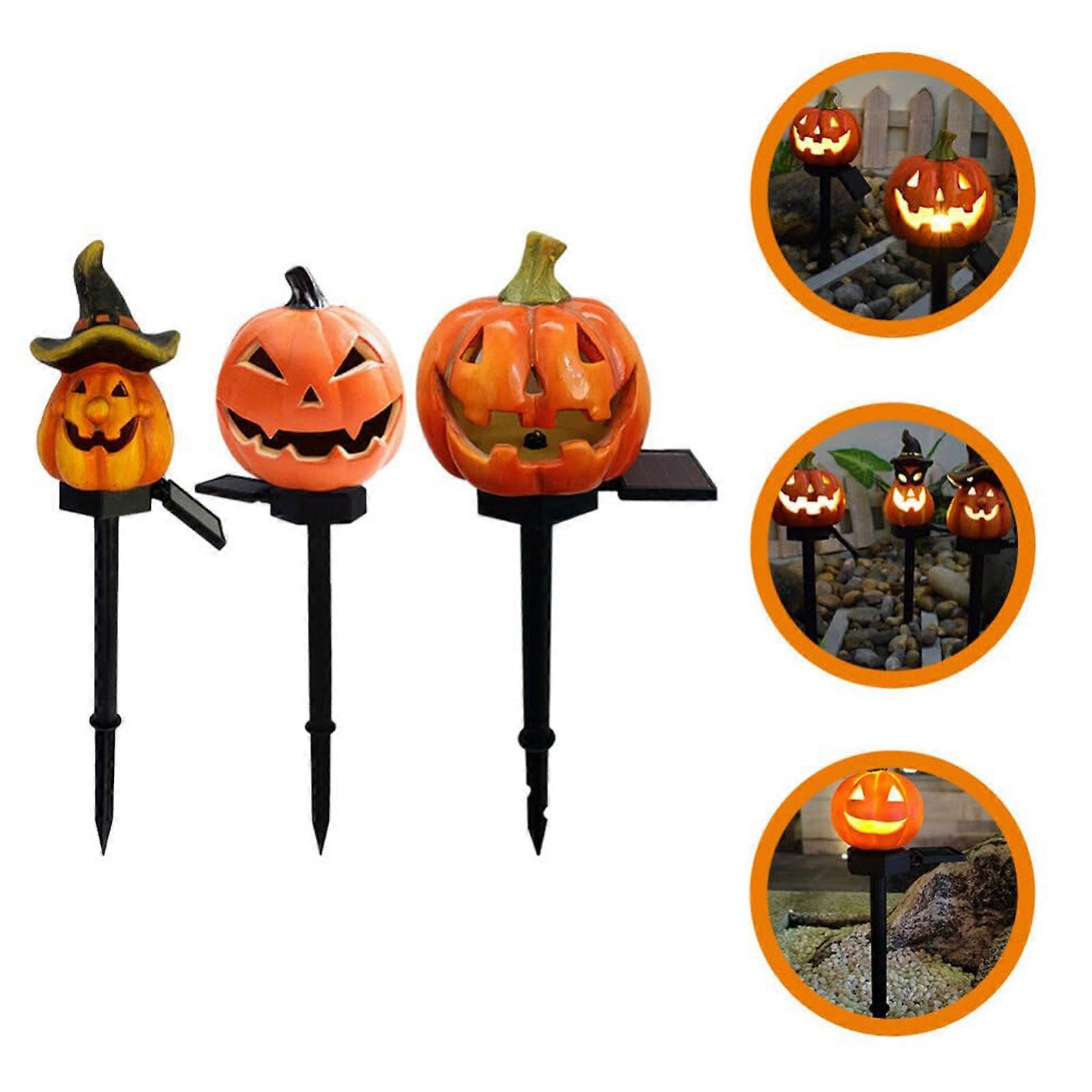 Garden Pumpkin Solar Light - LED Waterproof Pumpkin Light