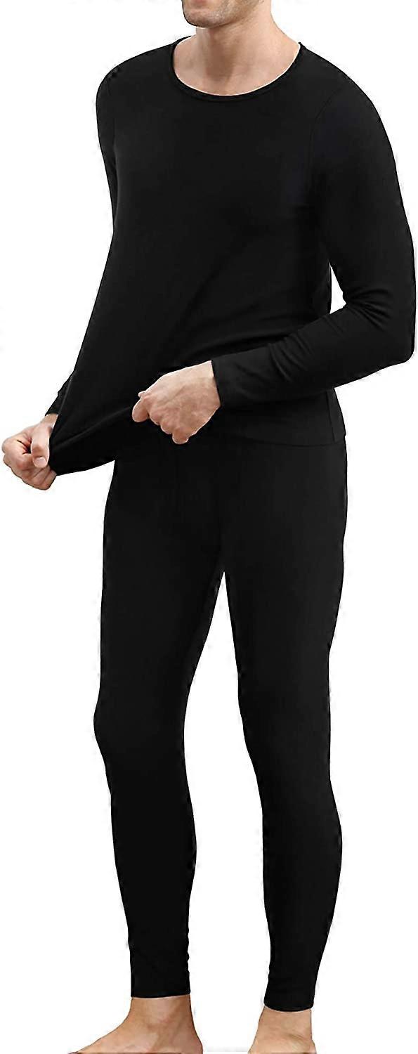 Althee Thermal Underwear for Men Set Soft Fleece Lined Warm Base Layers Long Johns for Men Thermal S-2XL