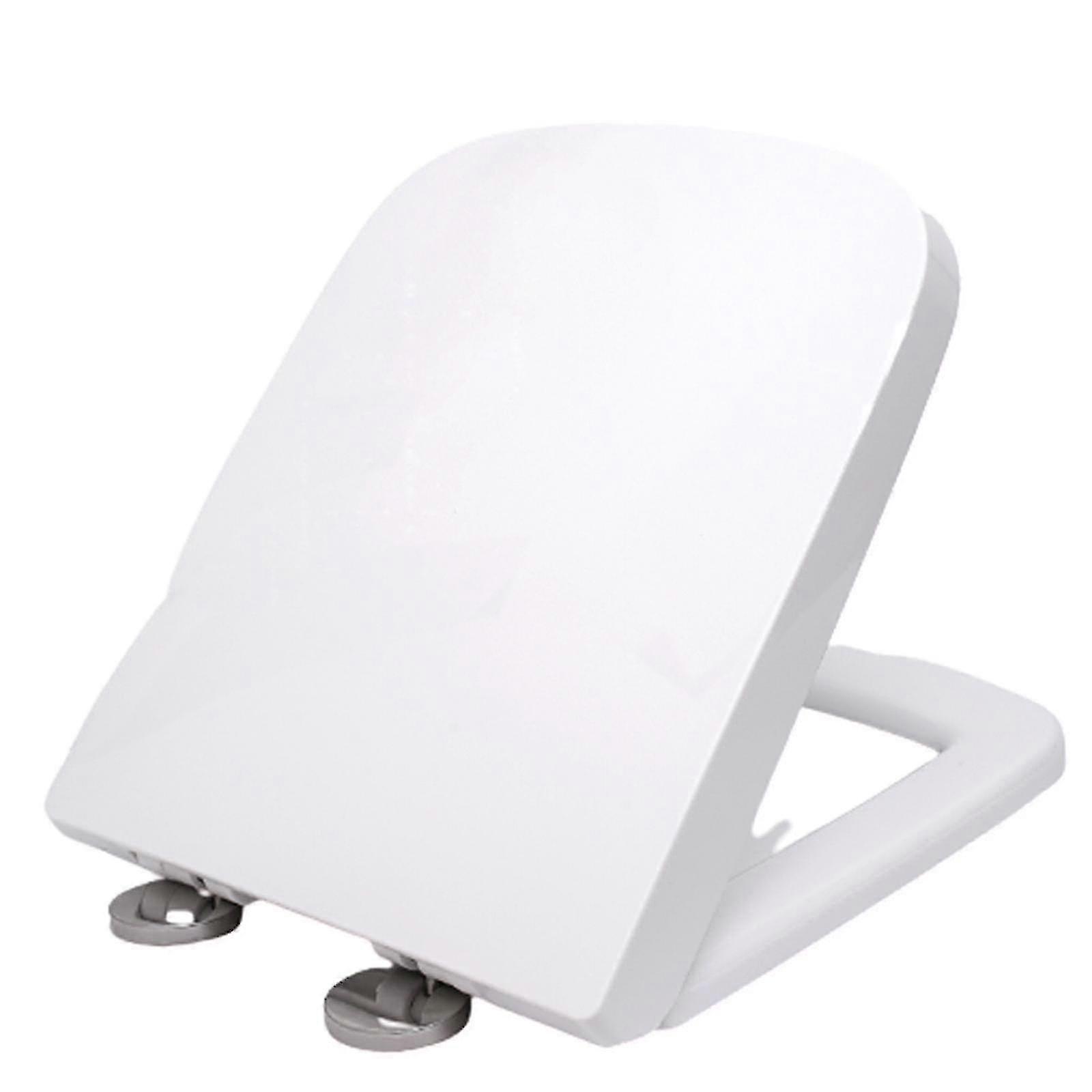 Heavy Duty Square Toilettensitz Soft Close Quick Release Top Fix Scharnier Leicht zu reinigen