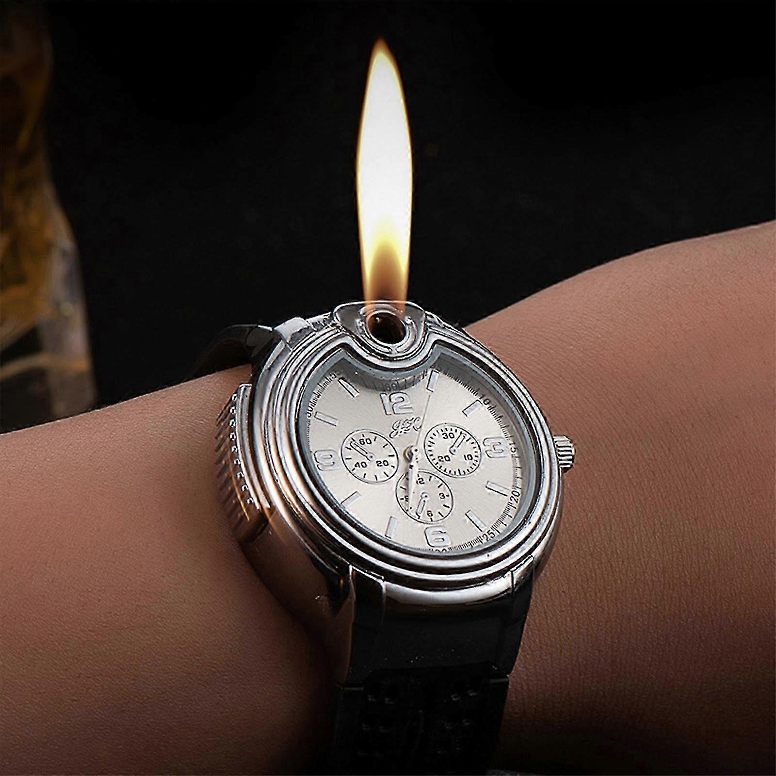 Vintage Antique Lighter, Reusable Windproof Lighter, Cool Watch Lighter, Unique Birthday For Men Husband Boyfriend
