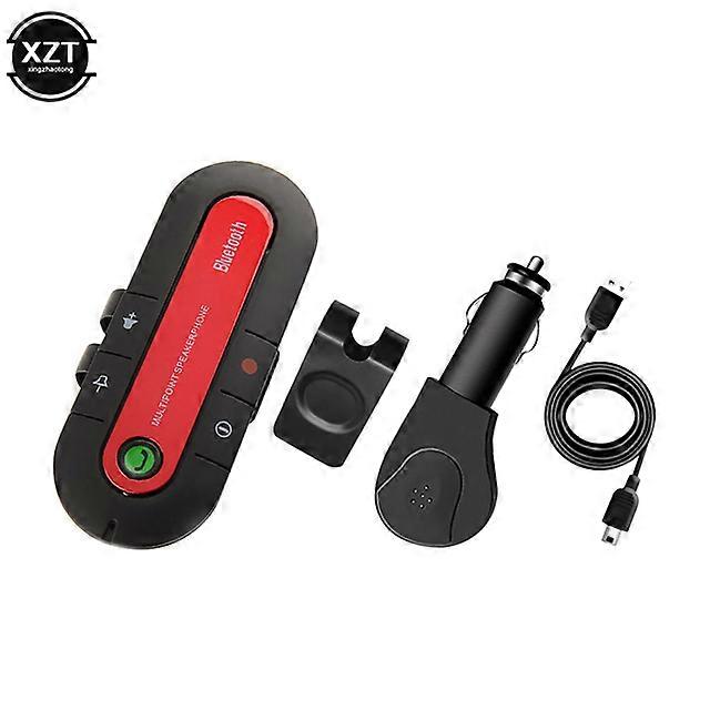 Car Handsfree Phone 4.1+EDR Wireless Bluetooth Compatible Handsfree Car Kit MP3 Music Player USB Power Audio Receiver Visor Clip