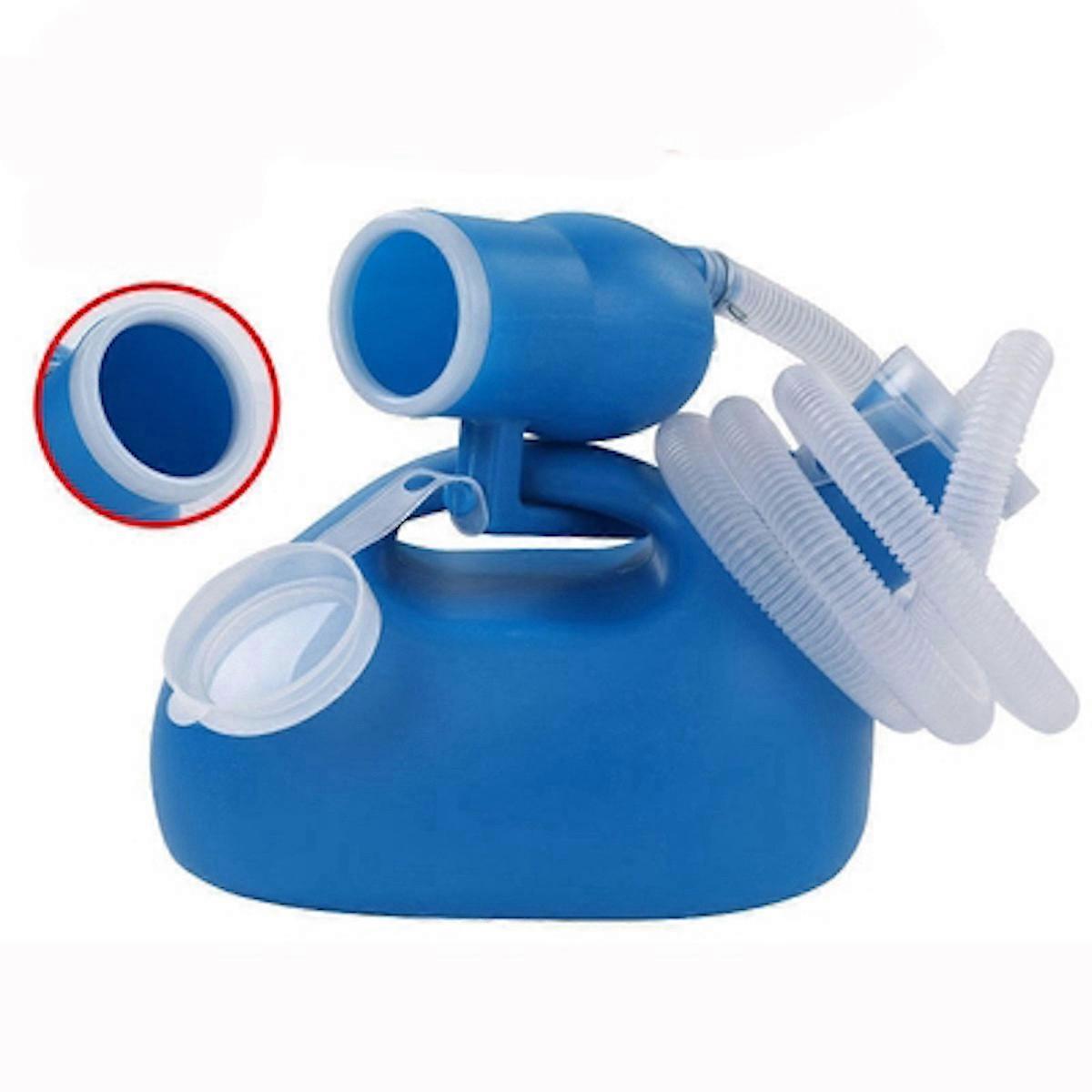 Urine Bottle Spill Proof with Tube and Lid Emergency Toilet Portable Urinals Container