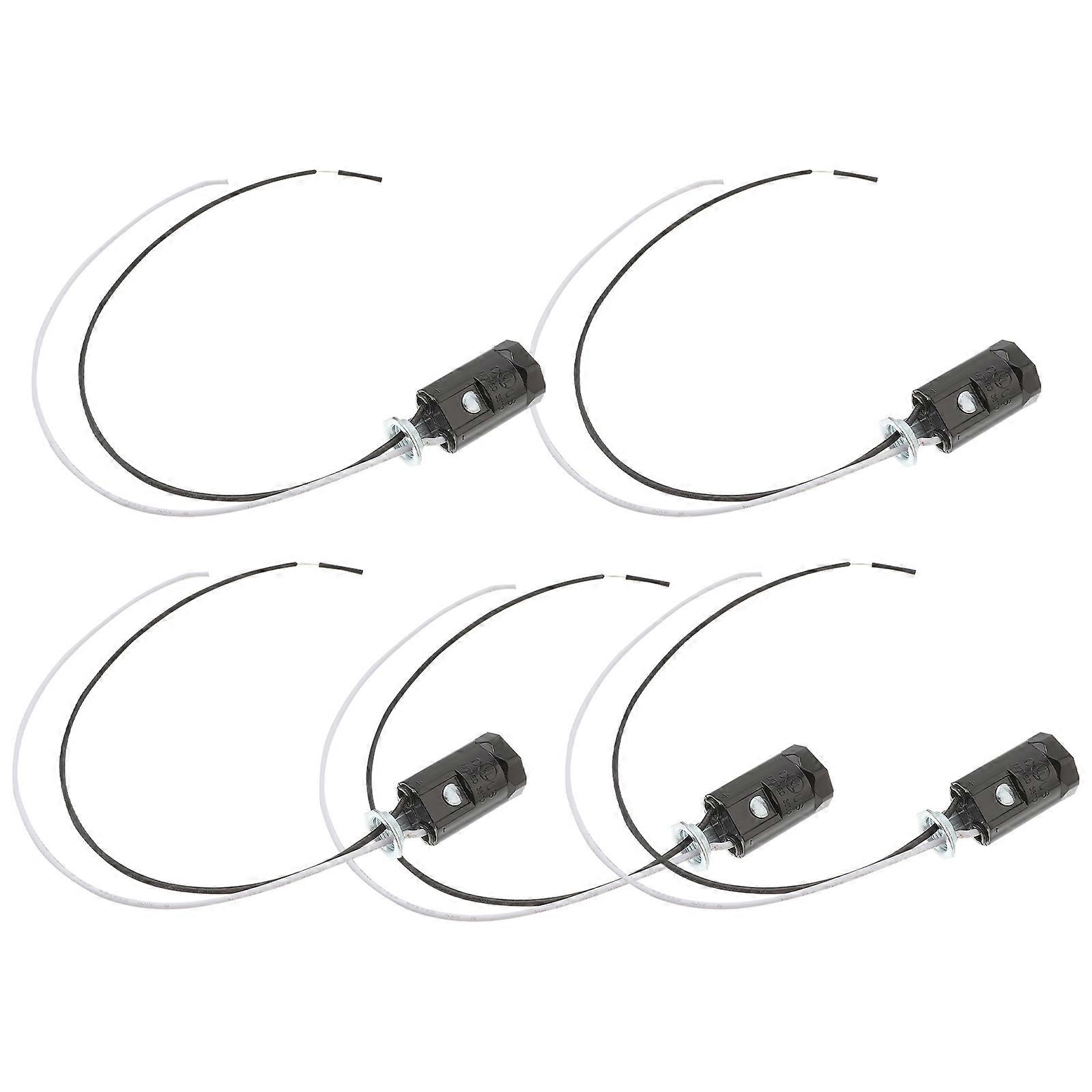 5 stks E12 draad lamphouder plafondlamp houder kaars gloeilamp basis