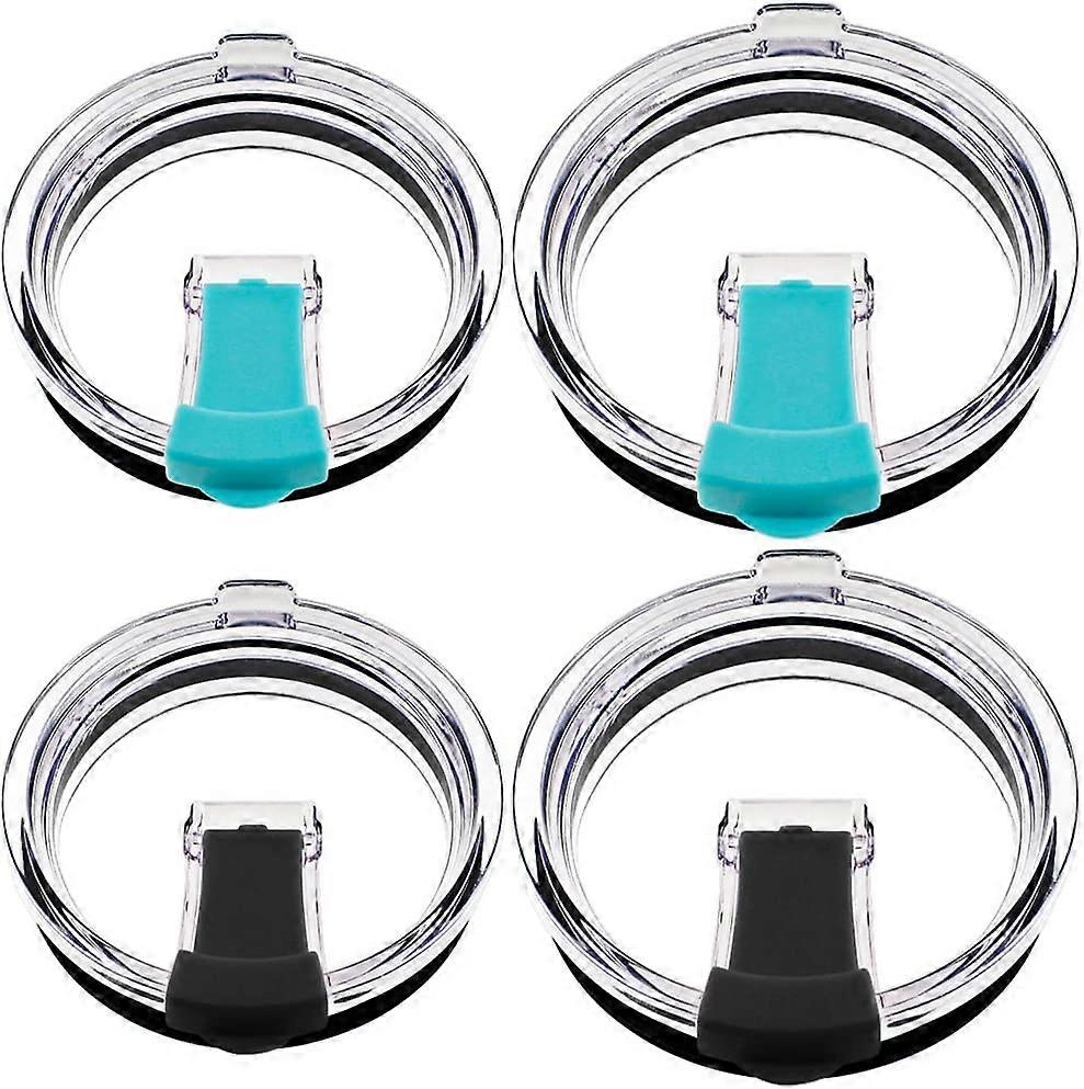 4 Pack Lids for Tumblers Cups Spill-proof Splash Resistant