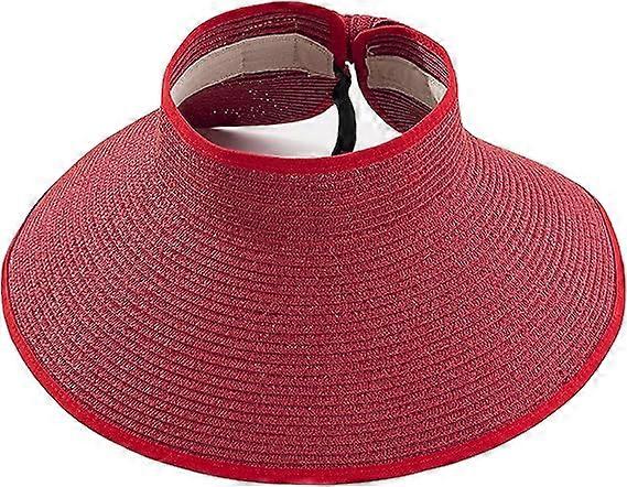 Women's foldable summer hat with foldable wide brim sun visor