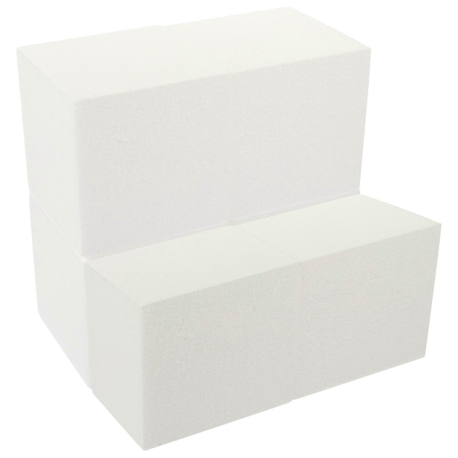 6Pcs Reusable Cubic Cakes Cubic Fake Cakes Gathering Cake Models Practicing Accessory