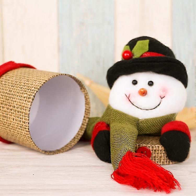 Christmas Decoration Linen Gift Box