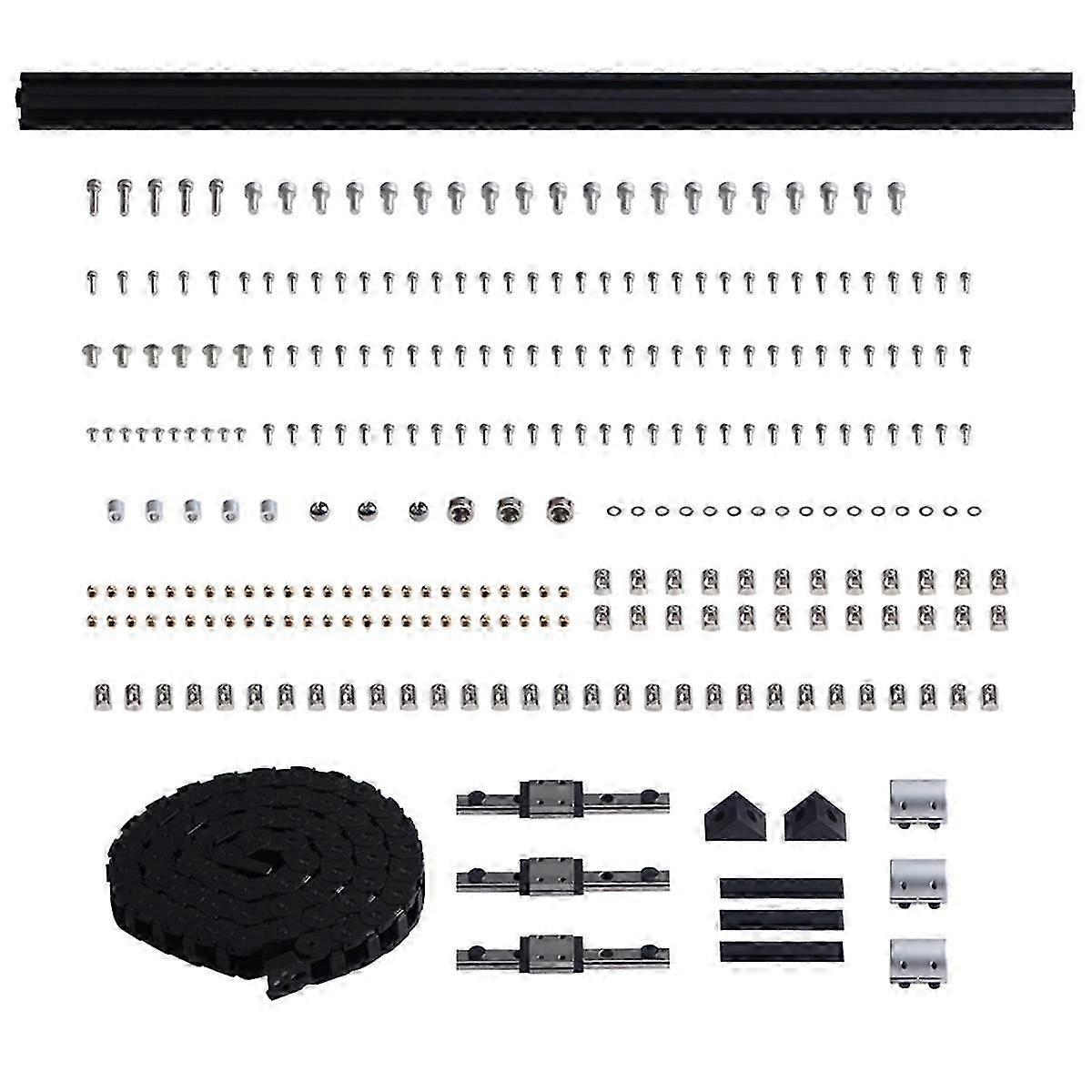 Zero G Plus Kit de Hardware de Conversão de 3 Pontos Para 5 Plus Com Peças de Impressora 3D de Trilho de Correntes de Alta Qualidade