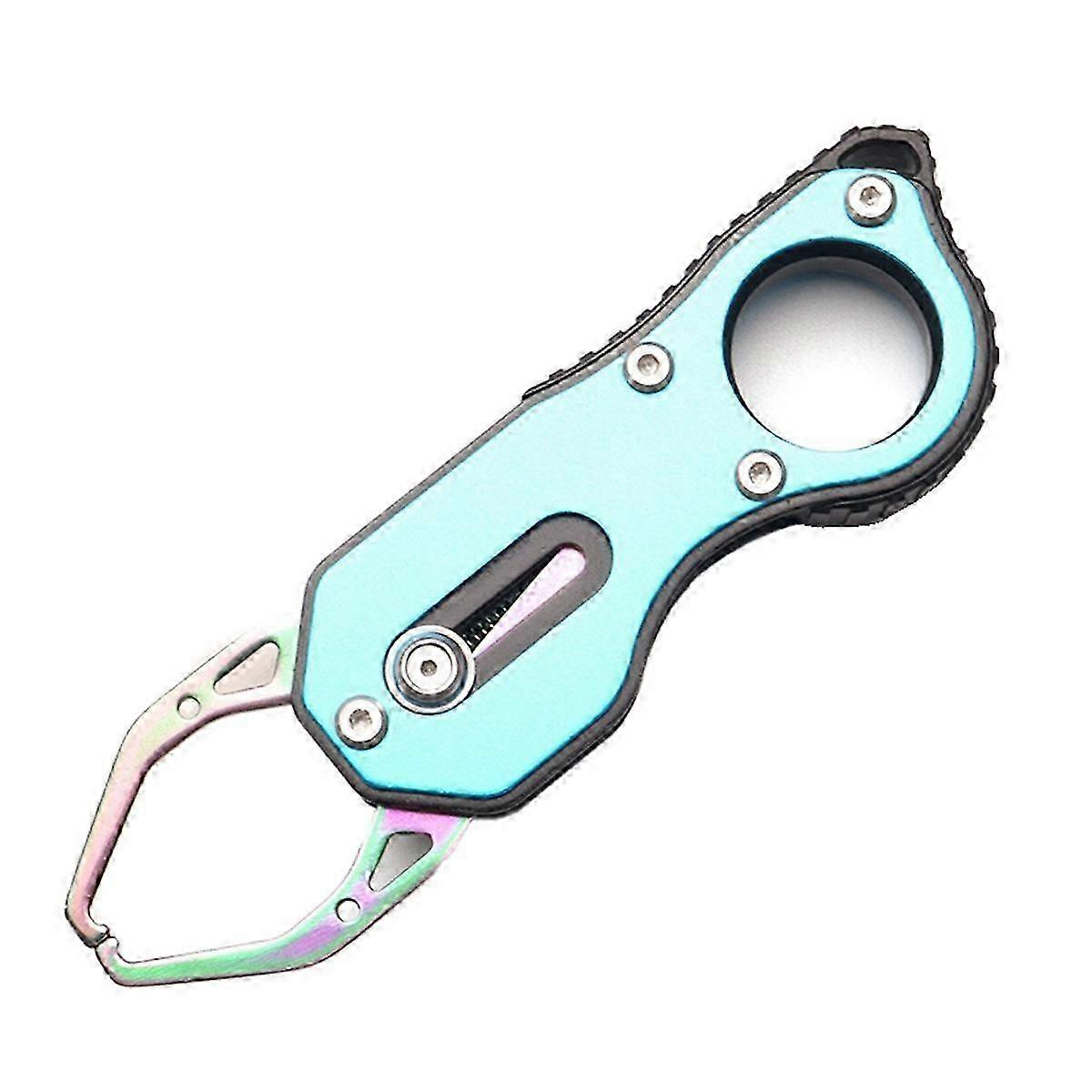 Kleine Viscontroller, Vishaakverwijderaar, Visbekklem, Visbenodigdheden, Draagbare Mini Viscontroller Blauw