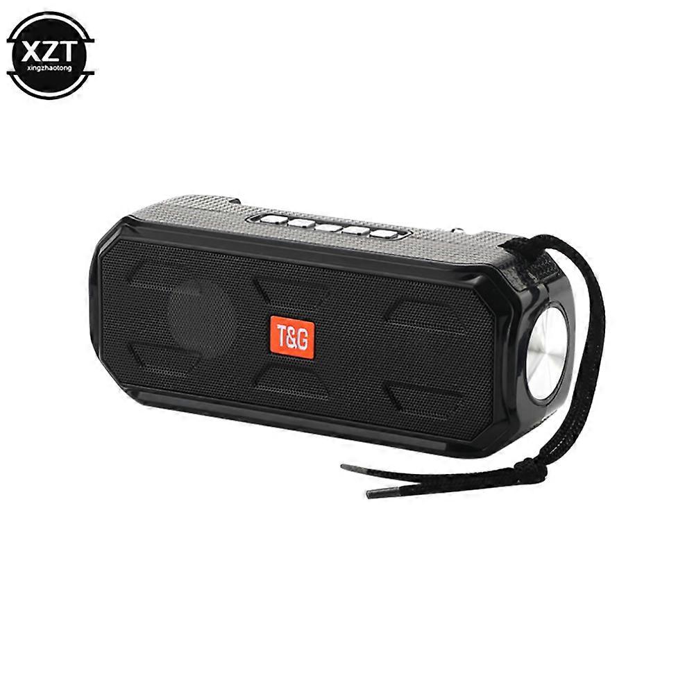 Portable Bluetooth Compatible Speaker With Flashlight Solar Charging Super Bass Stereo Subwoofer Radio