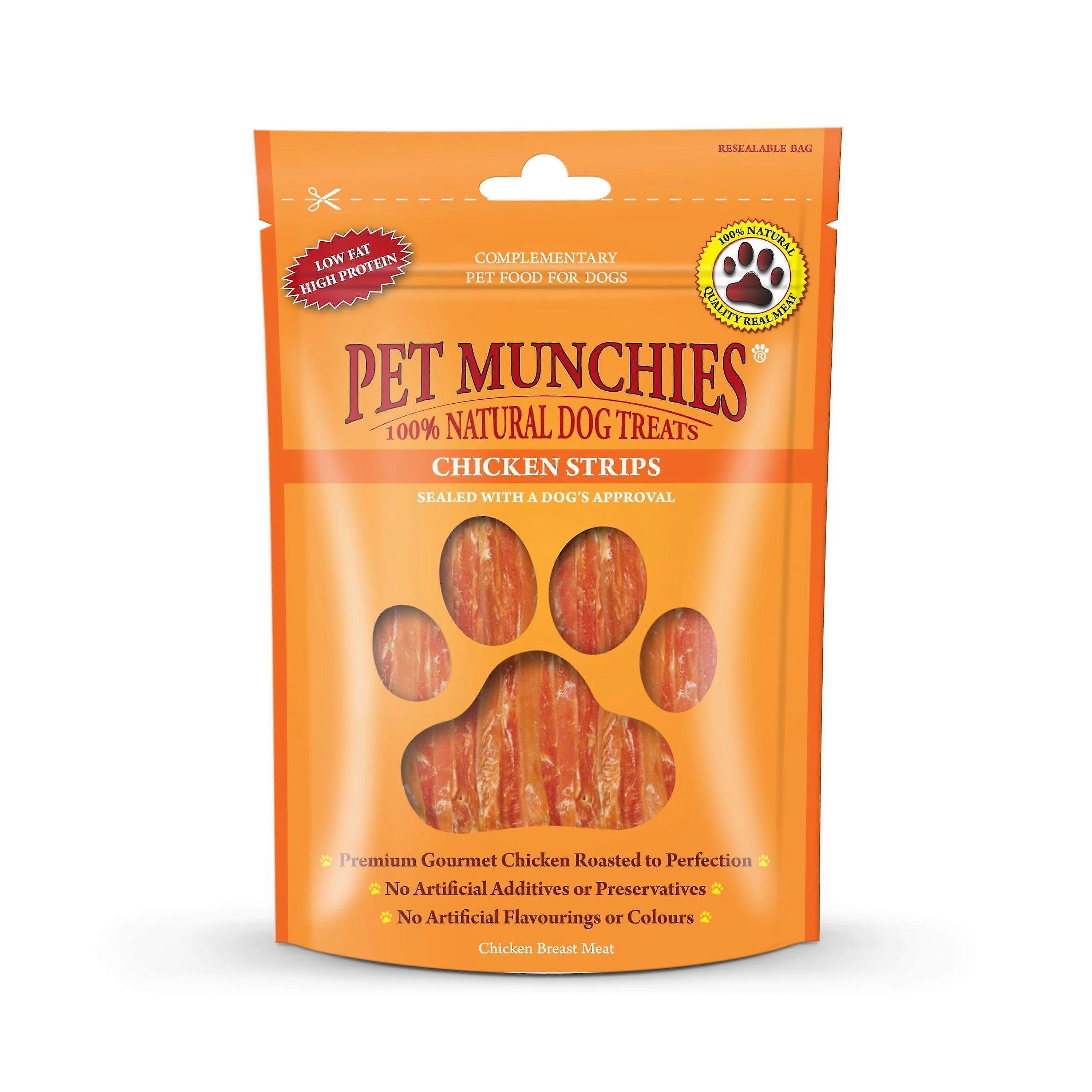 Pet Munchies Chicken Strips Dog Treat pack de 8