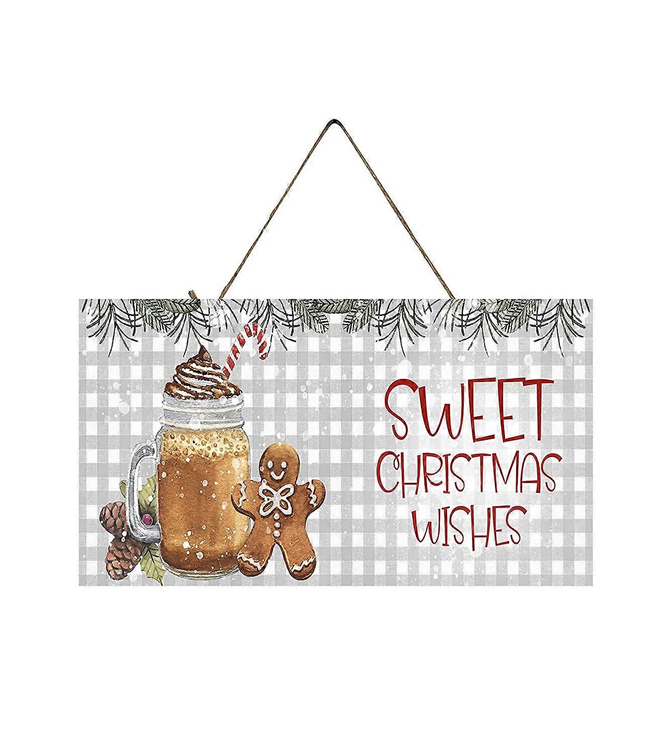 Søde juleønsker Tegn Håndlavet træskilt