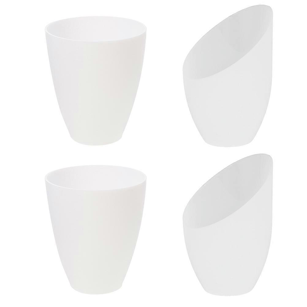 4Pcs Delicate Wall Lamp Plastic Light Shade Flat and Bevel Head Shape Lampshade