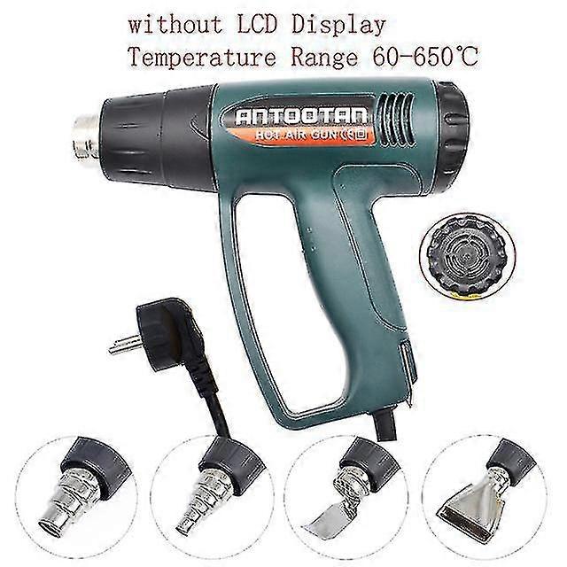 Naiwang 2000w 220v Eu Endüstriyel Elektrikli Sıcak Hava Tabancası Termoregülatör Isı Tabancaları Lcd Ekran Shrink Sarma Termal Güç Aracı