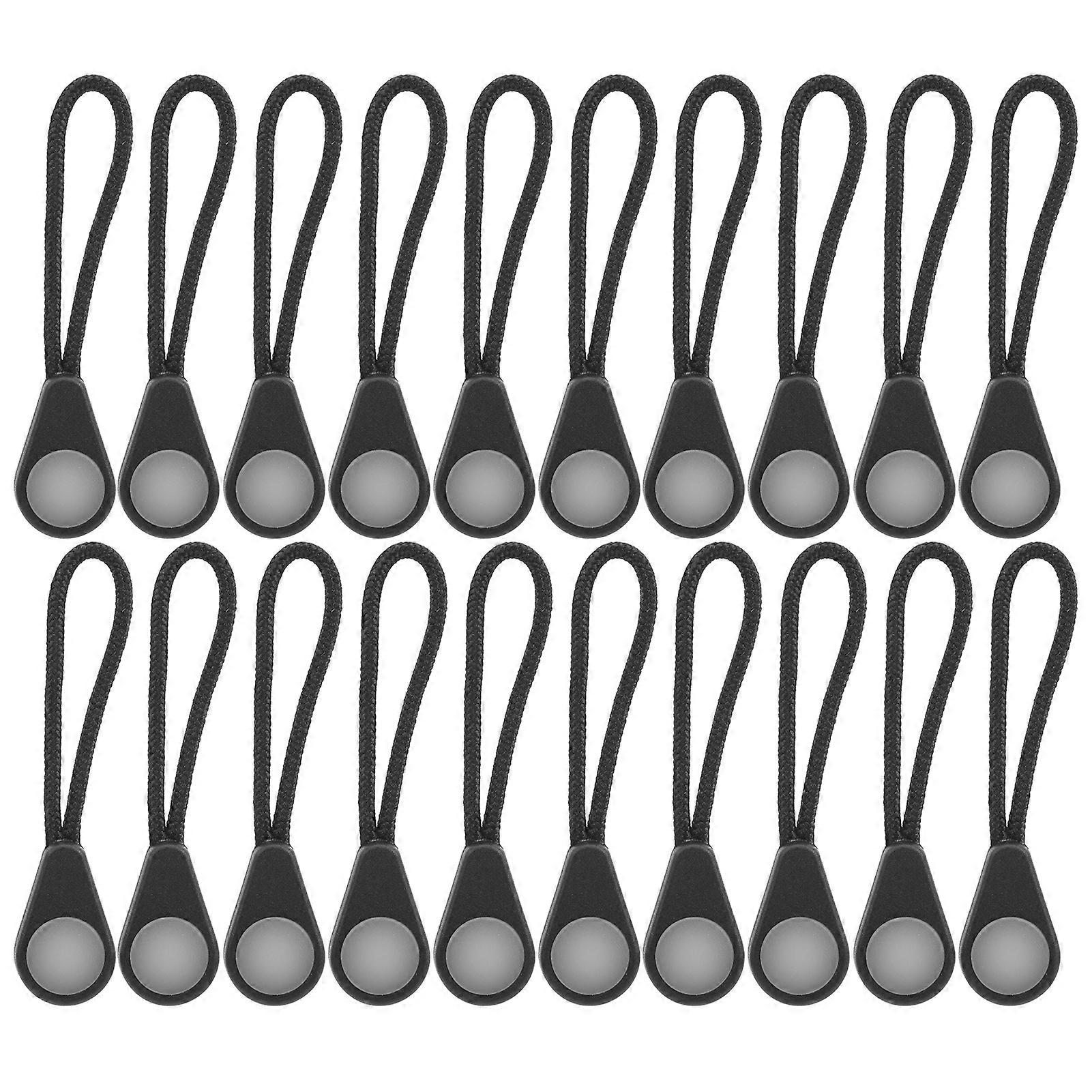 20Pcs Backpack Zipper Puller Head GlowintheDark AntiLost for Outdoor Mountaineering Camping