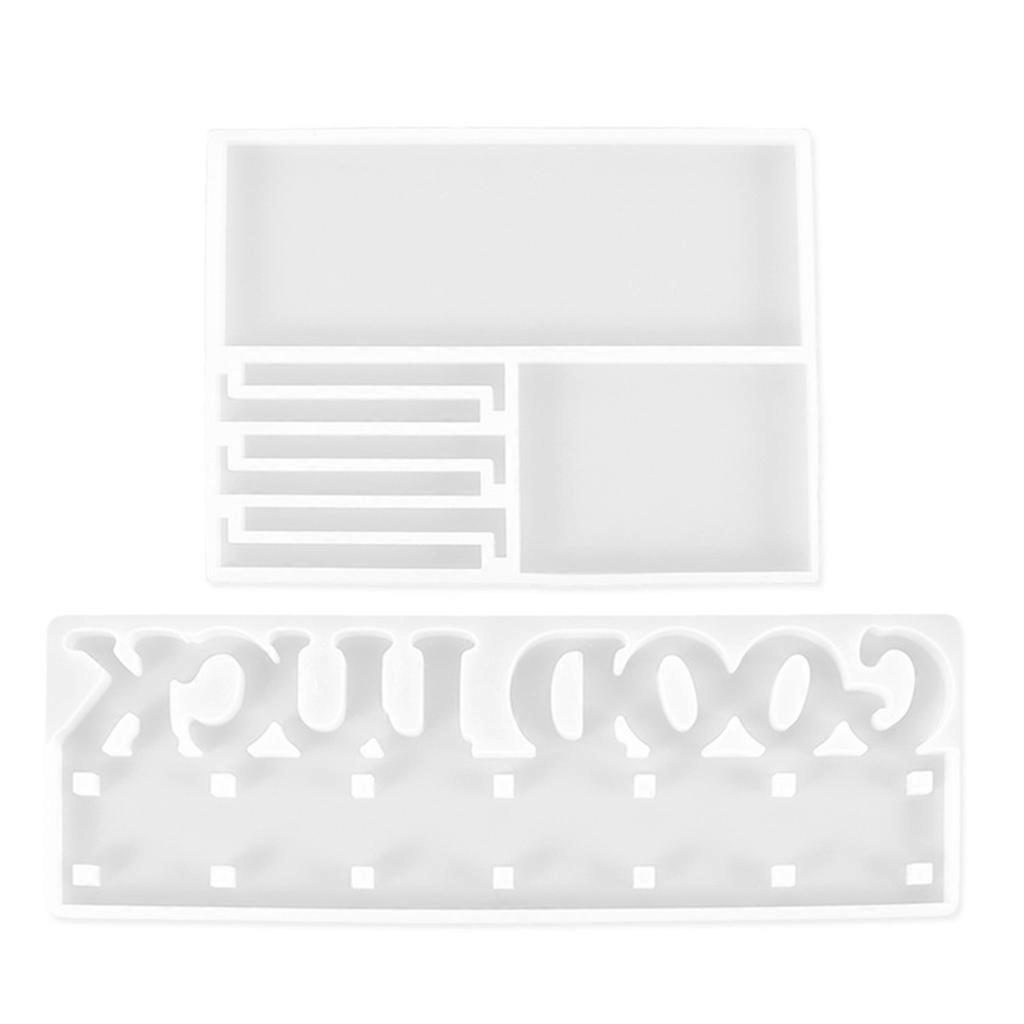 DIY Storage Shelf Silicone Mold for Key Holder Tools Resin Casting Mold Accessor