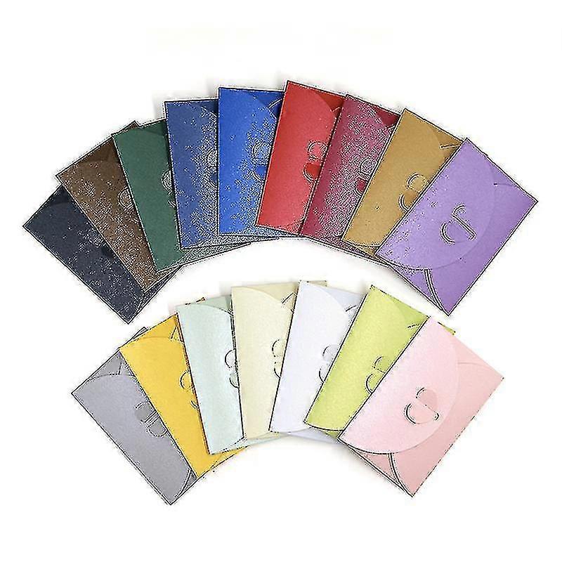 Mini Gift Card Envelopes Handmade Seed Envelopes Cute Kraft Paper Envelopes With Heart Clasp