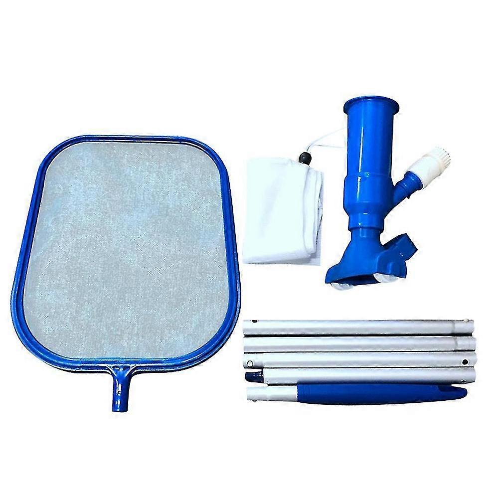 Swimming Pool Vacuum Cleaner Skimmer Net Cleaning Maintenance Tools Kit Set