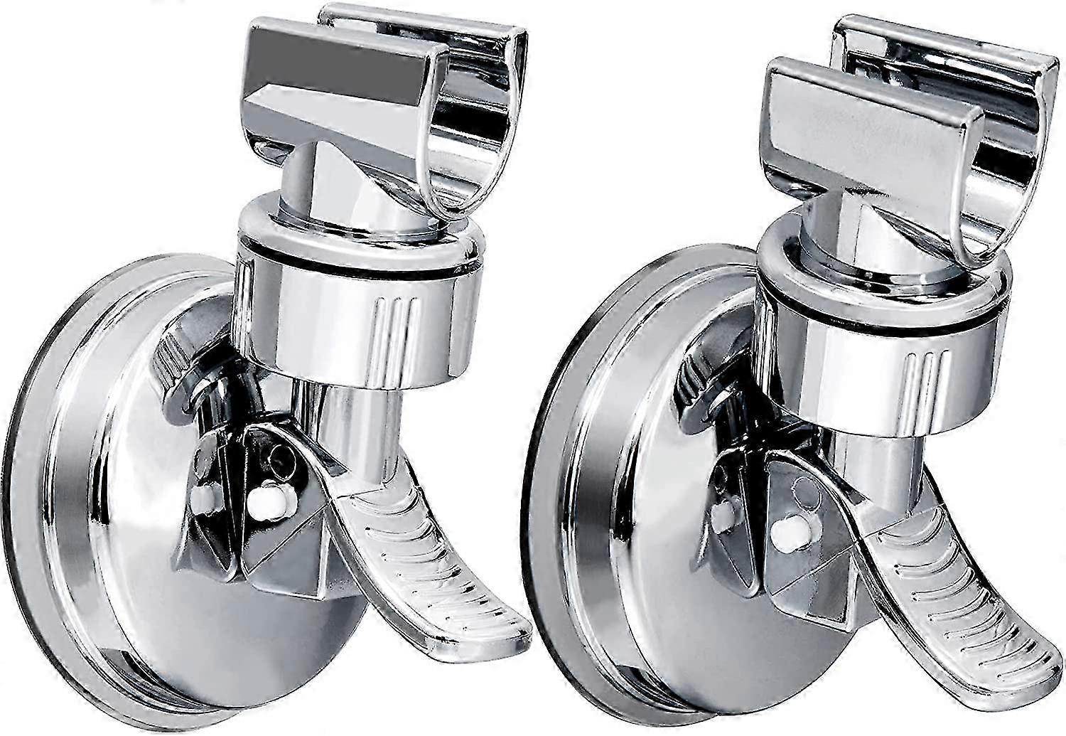 2PCS Shower Head Holder Adjustable Shower Wall Holder Bracket Removable Suction