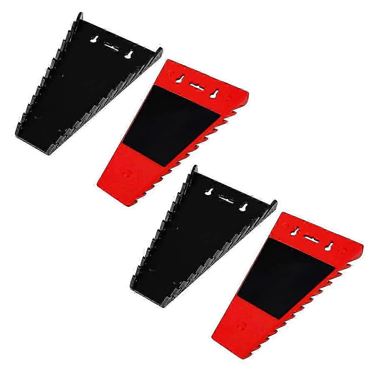 Magnetic Wrench Organizer Set (4 Pack) for Tool Box & Wall Mount Tray Holder