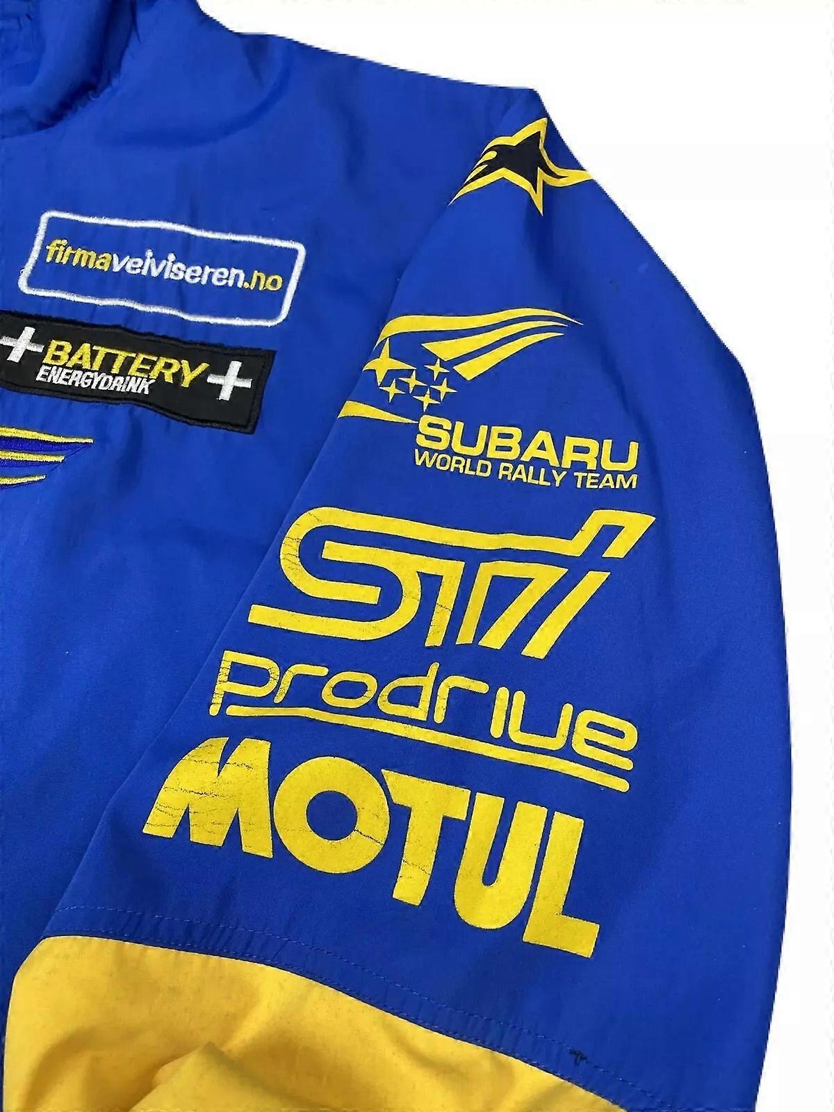 Vintage Embroidery Subaru World Rally Sti Team Racing Jacket