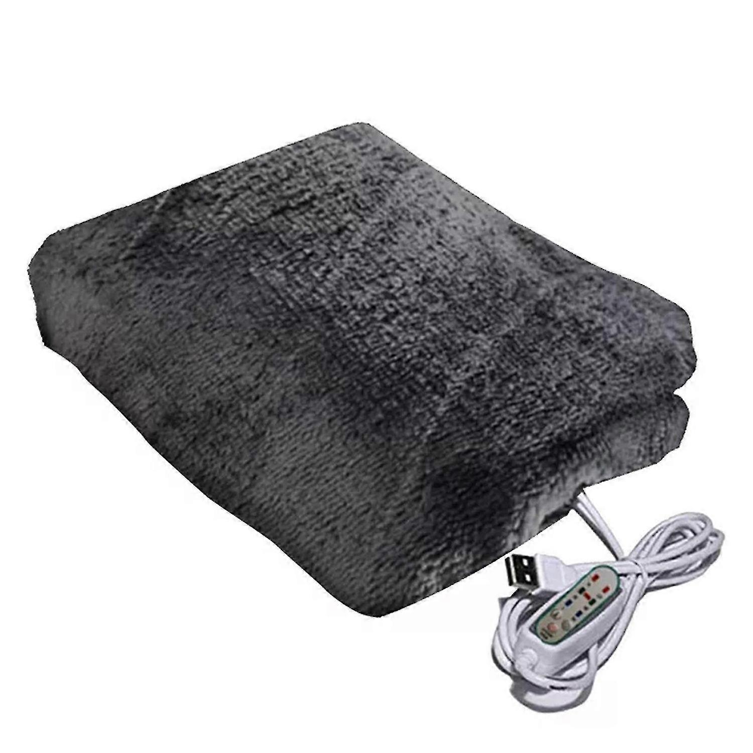بطانية تسخين كهربائية USB - سجادة أفخم محمولة - شال دافئ يمكن ارتداؤه - شحن USB