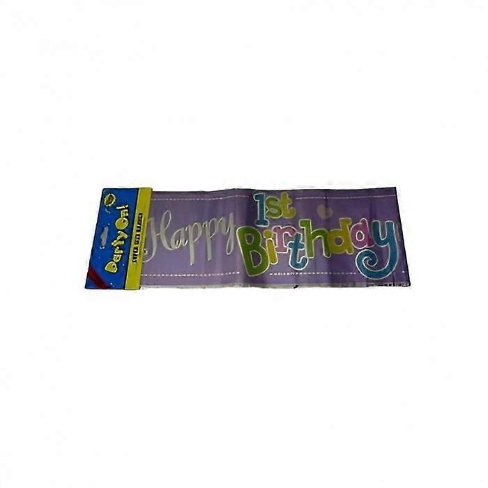 Party On! Text 1st Birthday Banner