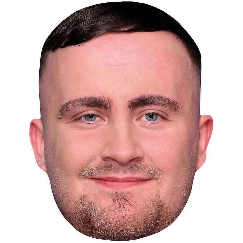 Luke Littler (Stubble) Celebrity Mask, Flat Card Face