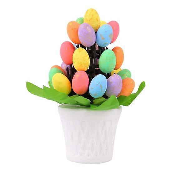 Easter Egg Ornament Easter Egg Bonsai Tree Low Maintenance Artificial Eggs Plants