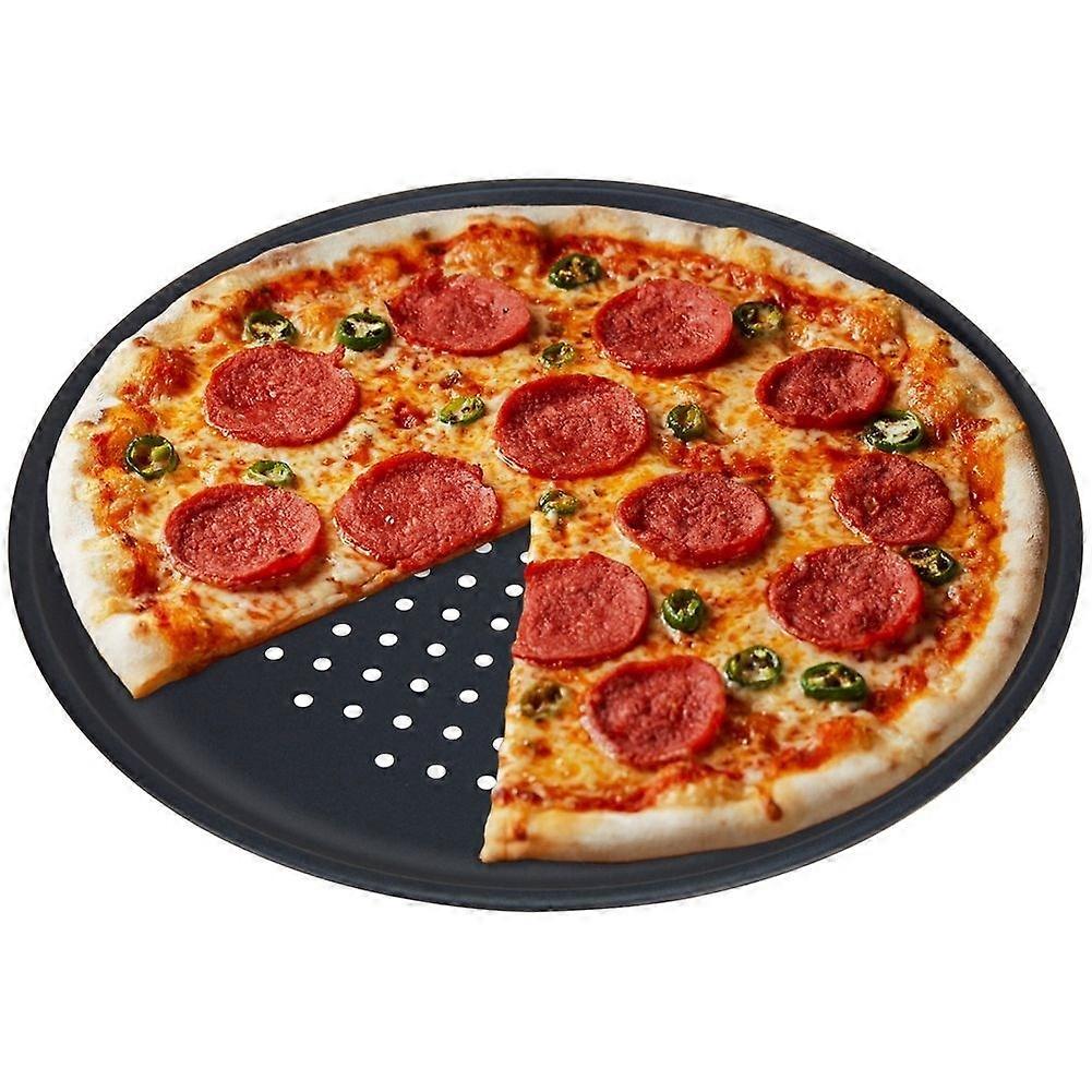 Perforated pizza tray with non-stick for perfect pizza