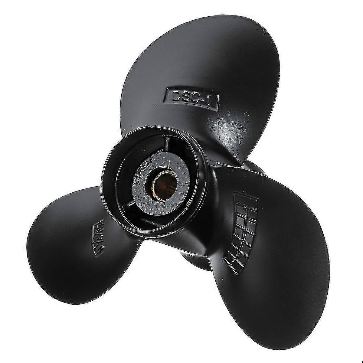 Προπέλα σκάφους συμβατή Suzuki 9.9-15hp 9 1/4 x 11 Κράμα Αλουμινίου Μαύρο -ZY