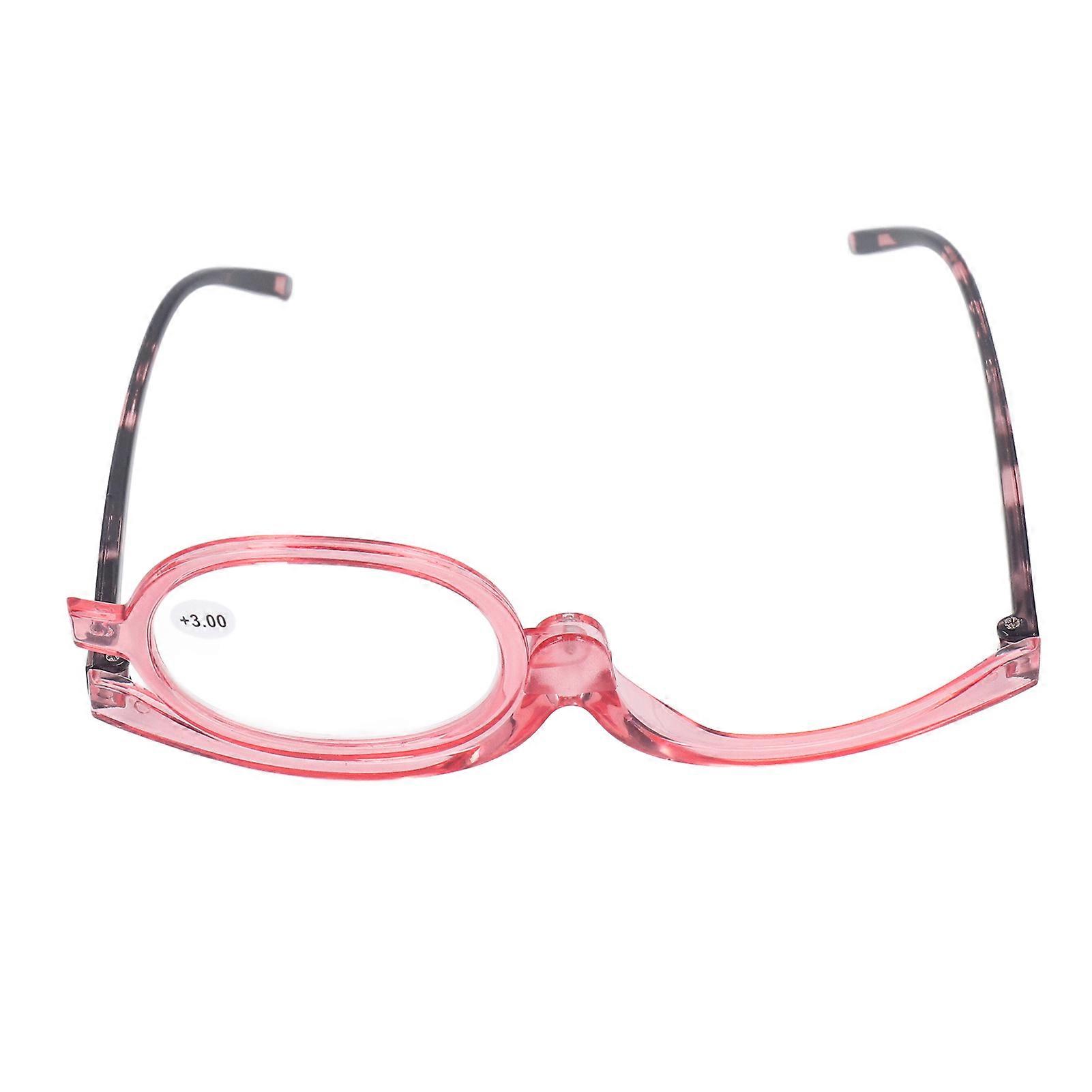Makeup Glasses with Folding Lens for Cosmetic Application