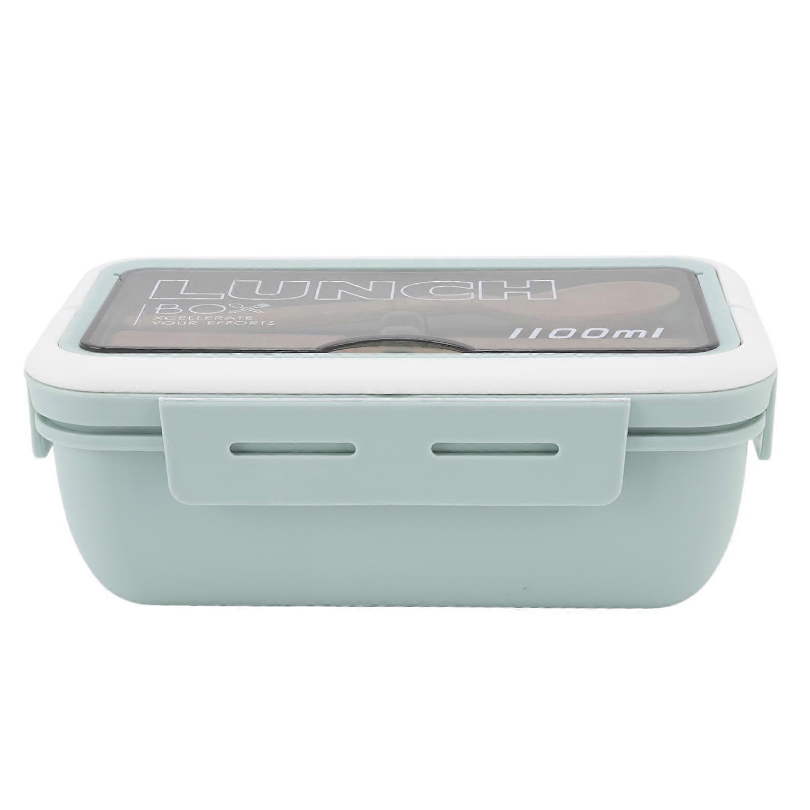 Compartment Lunch Box 2 Compartments 1100ml Loveliness Adult Bento Box with Spoon Chopsticks for Office School