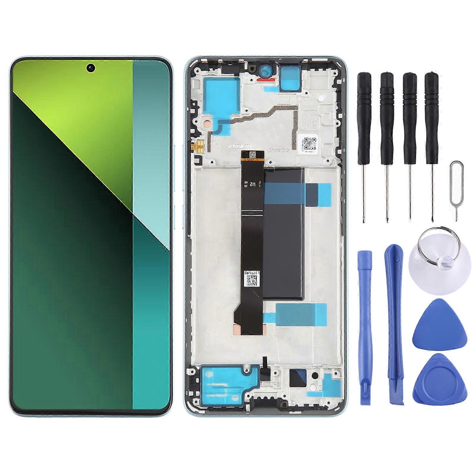 For Xiaomi Redmi Note 13 Pro 5G COMPATIBLE AMOLED Material LCD Screen Digitizer Full Assembly with Frame