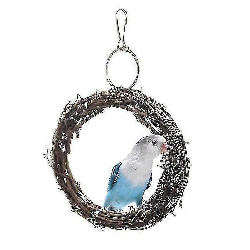 Safe Non-Toxic Bird Toys Parrot Vine Ring Swing Peony Tiger Skin Xuanfeng and Small Birds Applicable