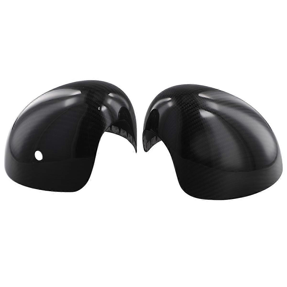 Real Carbon Fiber Rear View Mirror Decorative Caps for Mini F55 F56 F57 2015-2019 RHD Outside Side