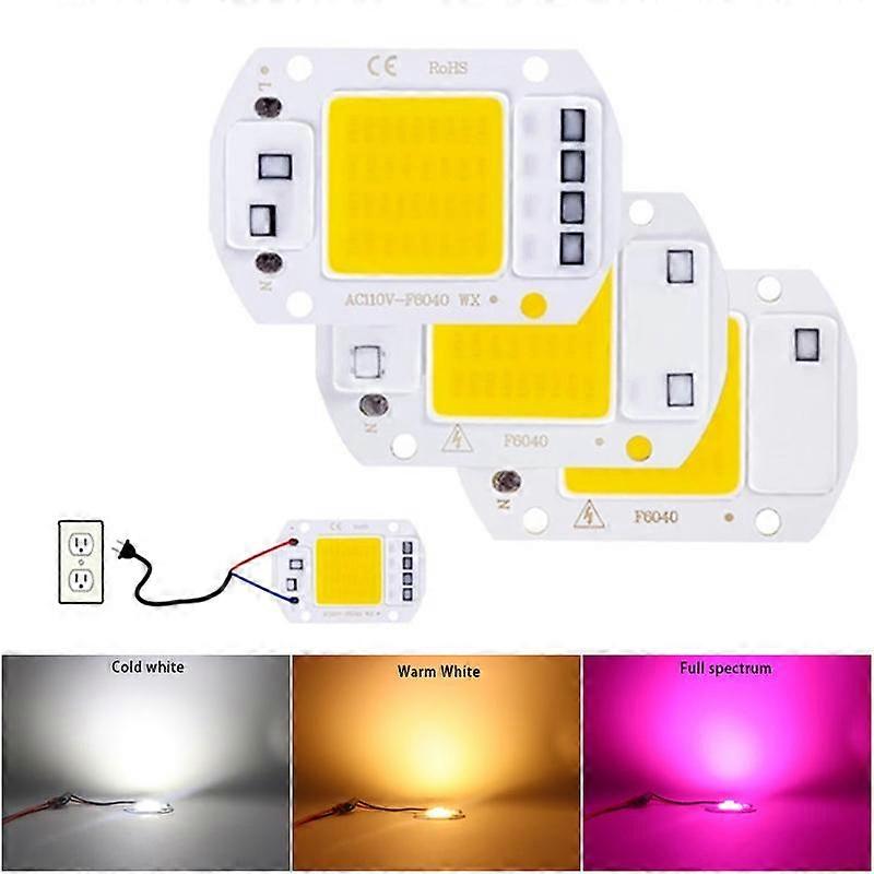 110V 220V LED Chip 20W 30W 50W COB Chip No Need Driver LED Lamp Beads for Flood Light Spotlight Lampada DIY Lighting
