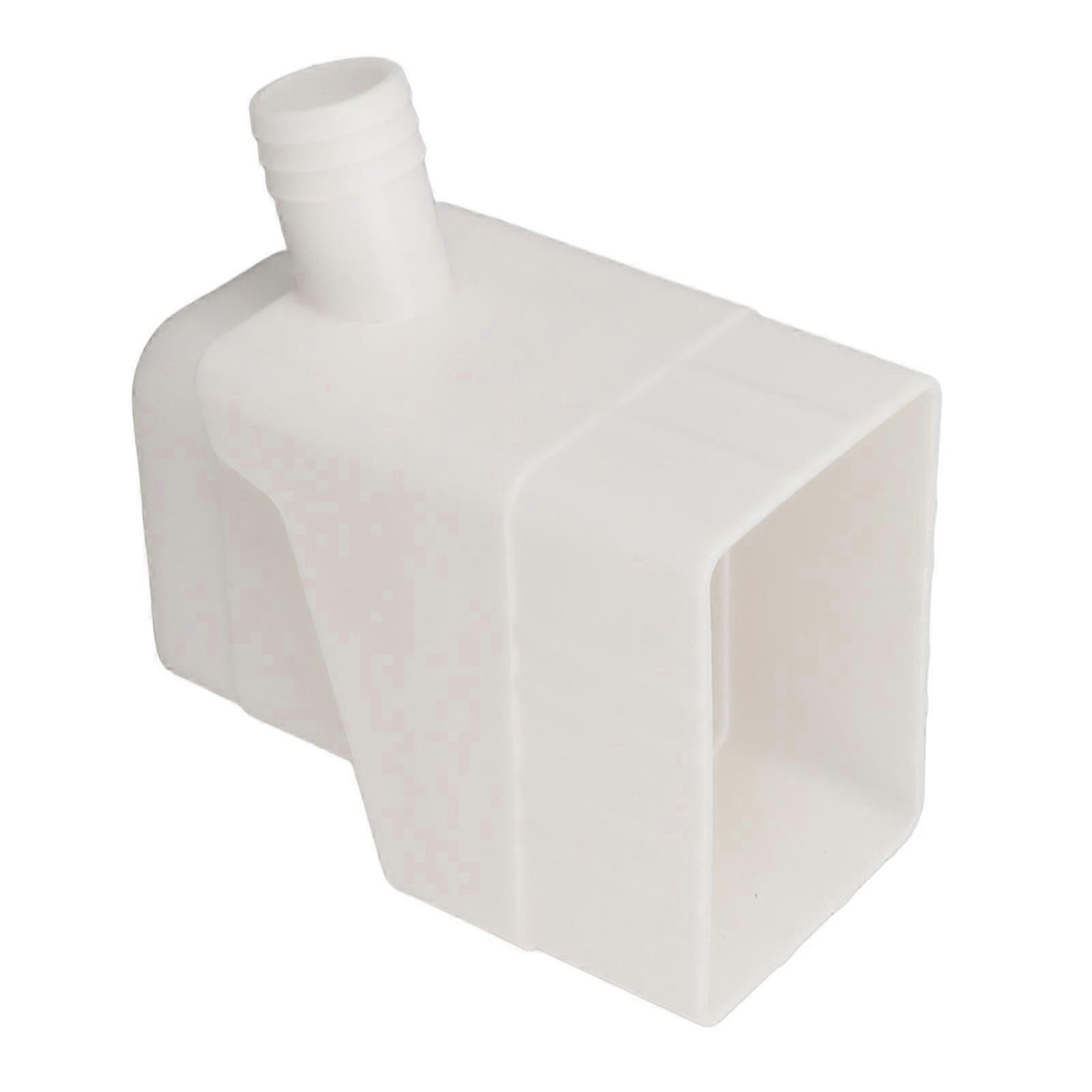 Regnvandsopsamlingssystem Professionelt UV-resistent nedløbsrør til udendørs haveplæne hvid