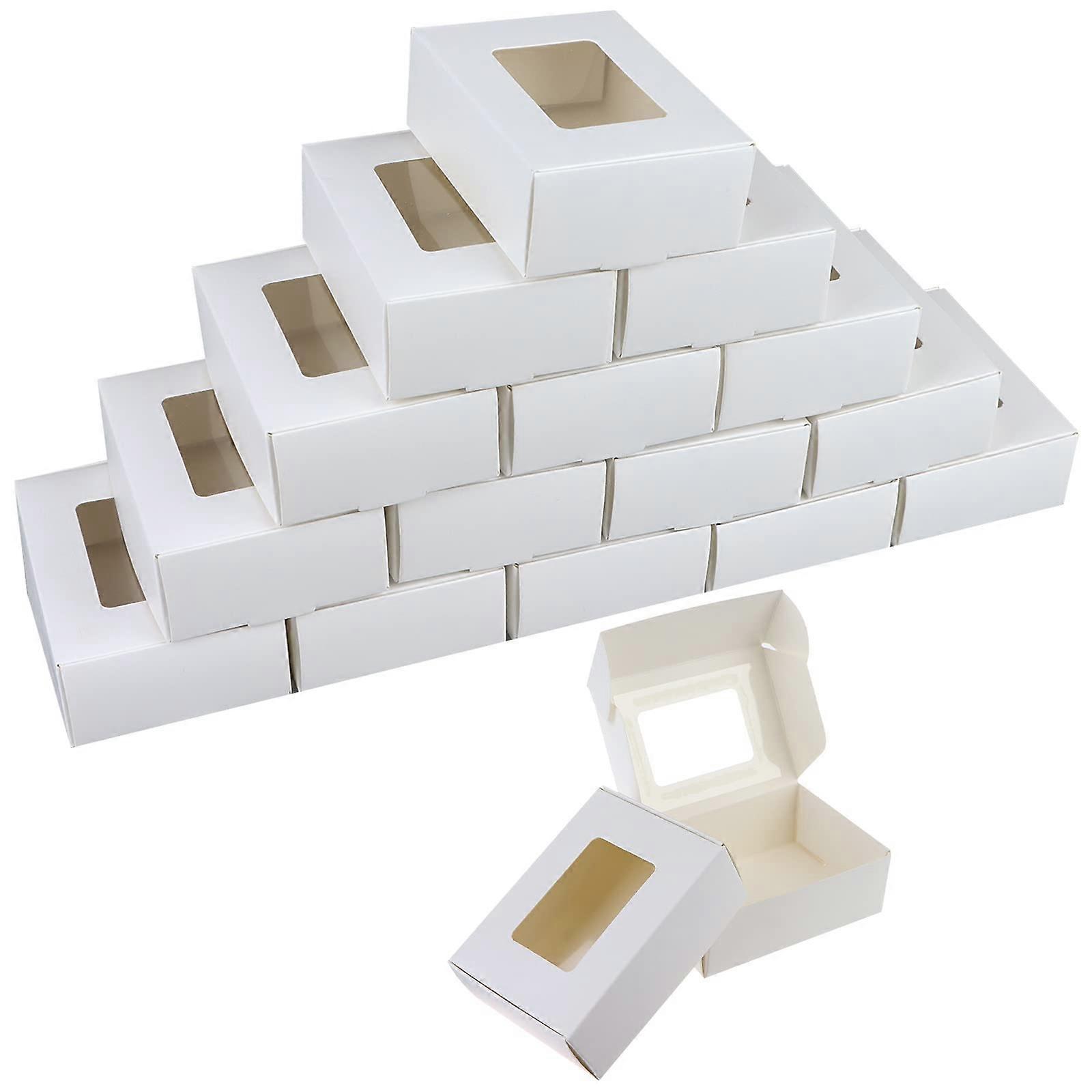 96-Pack Mini Kraft Soap Boxes 3.34x2.36x1.18 Inches Eco-Friendly Gift Packaging for Handmade Soaps