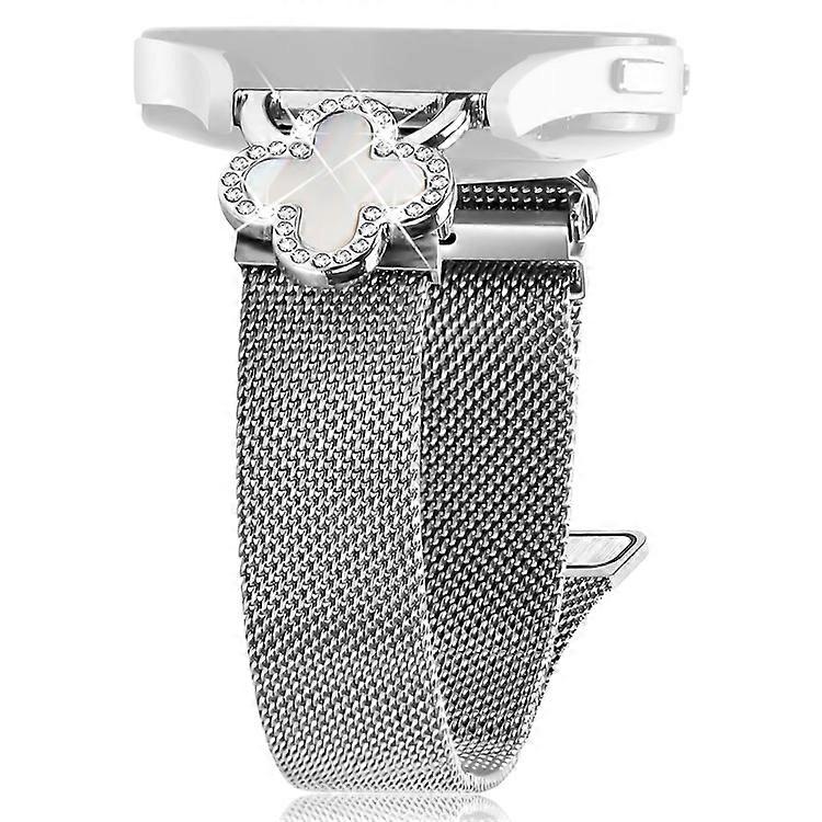 Garmin Vivomove 3 / GarminMove 3 Milaneseメッシュバンドステンレススチール磁気時計ストラップ、クローバーコネクタ付き、Sizに対応