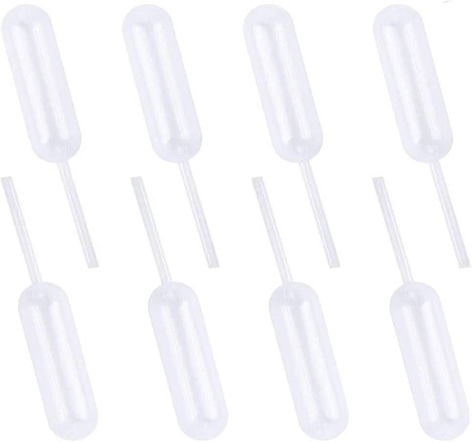4ml Plastic Squeeze Transfer Pipettes Disposable Liquid Dripper Jam Straw Pack Of 100