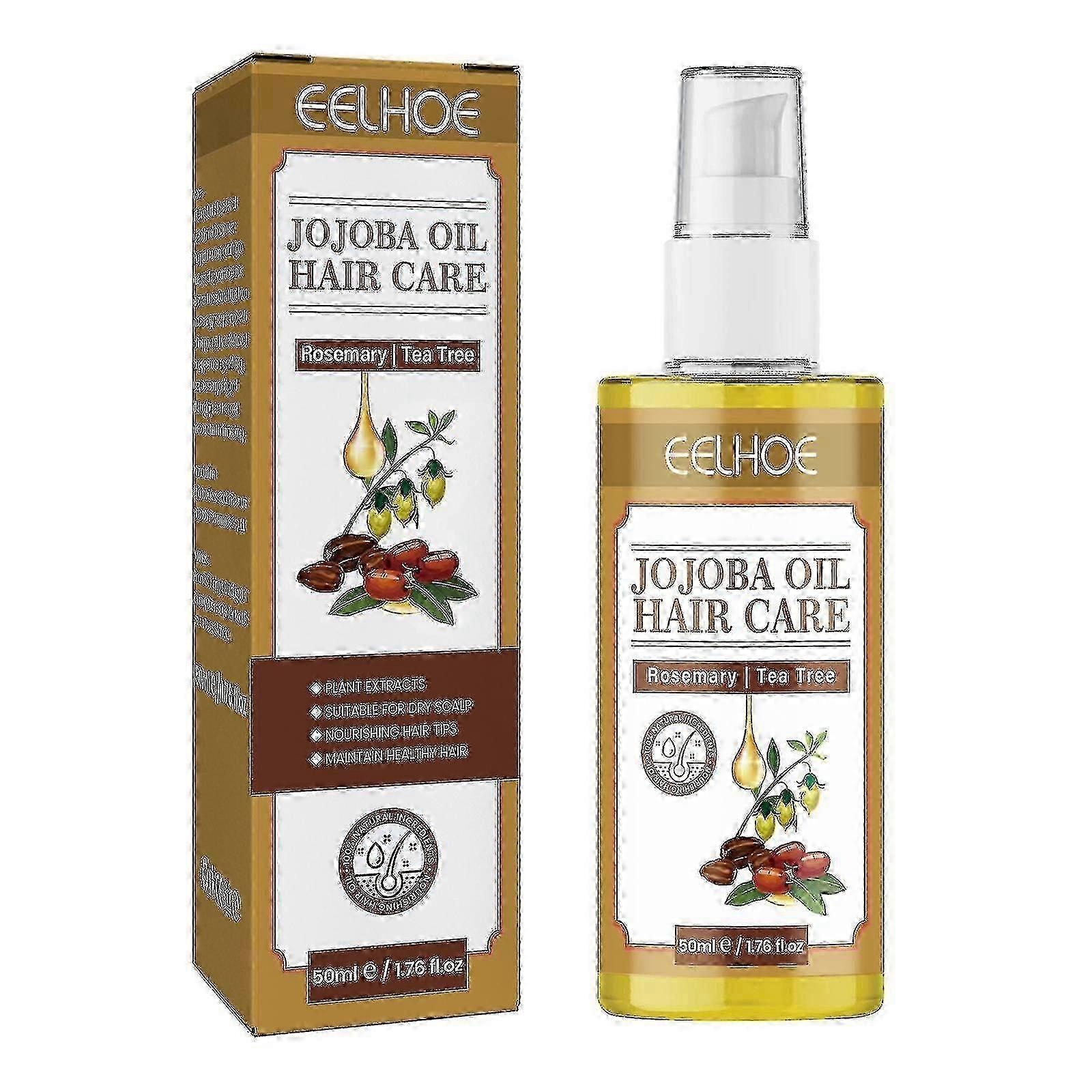 Uleiul de îngrijire a părului Jojoba repară părul uscat, netezește încrețirea, deteriorează părul neted Oi