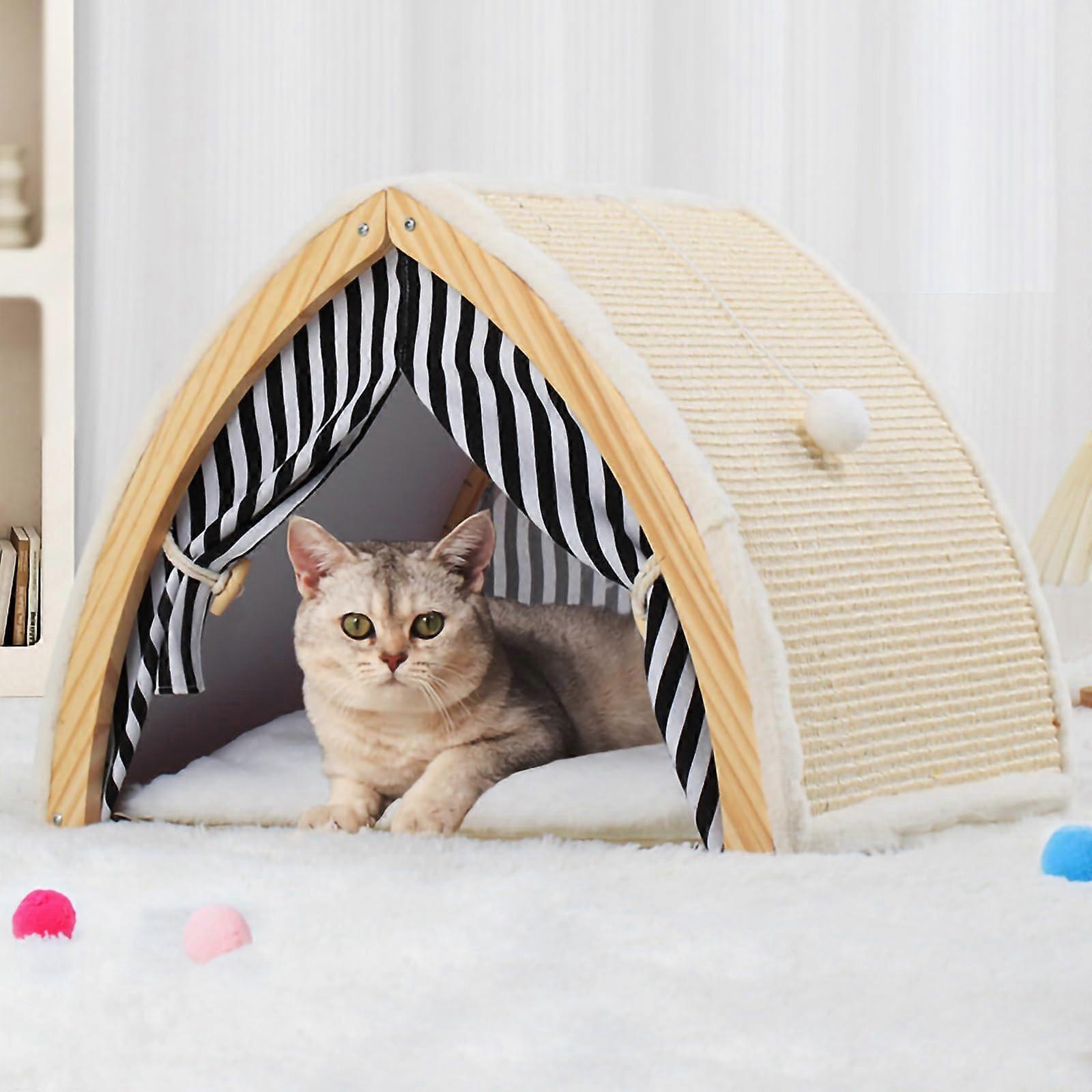 Cat House Dimensions 20 By 16 By 16 Inches Large Size Cat Furniture