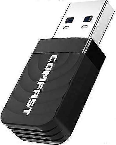 USB WiFi-adapter compatibel met pc, draadloze adapter AC1300Mbps dual-band draadloos netwerk, ingebouwde antenne-netwerkkaart